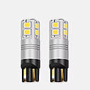 Комплект світлодіодних ламп NAPO LED T10-2835-10smd W5W T10 колір світіння білий 2 шт, фото 3