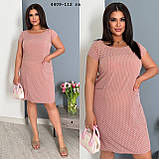 Сукня міді з короткими рукавами батальна 4409-112 гл, фото 7