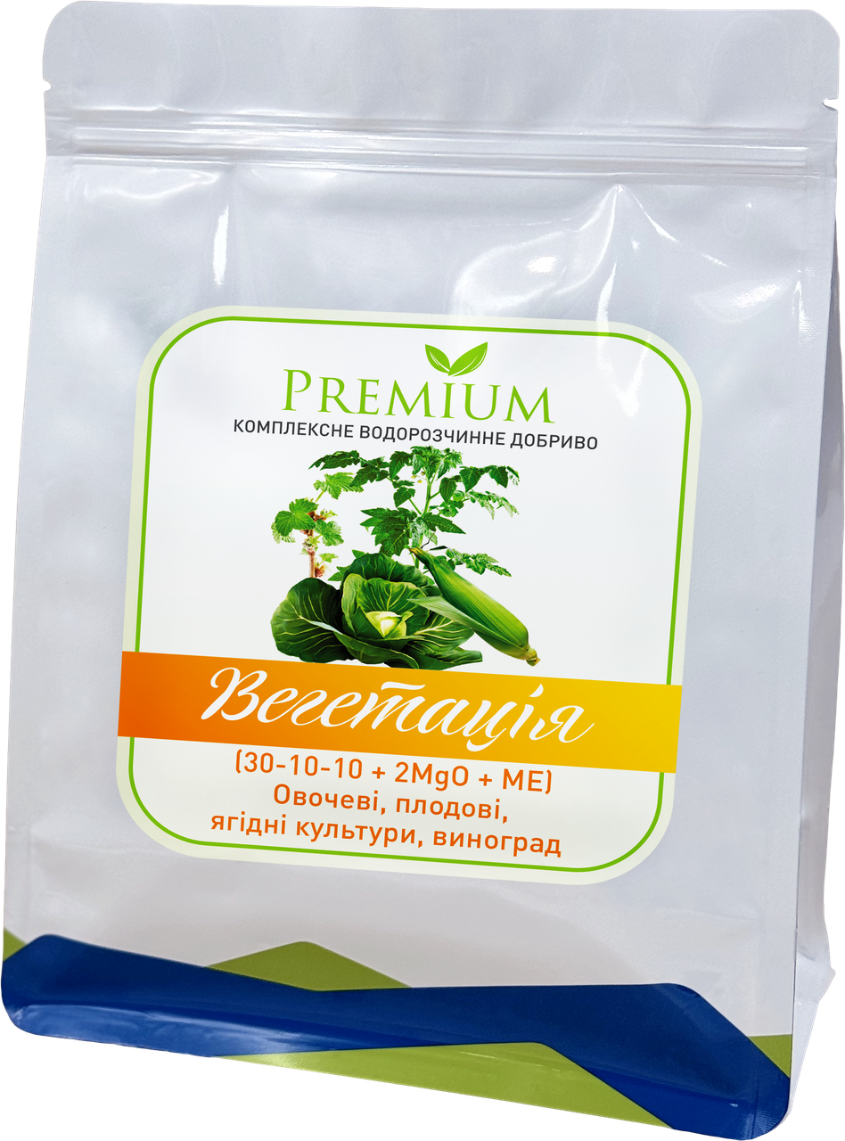 Комплексне добриво Premium Вегетація 30-10-10 + 2 MgO + МЕ 2 кг