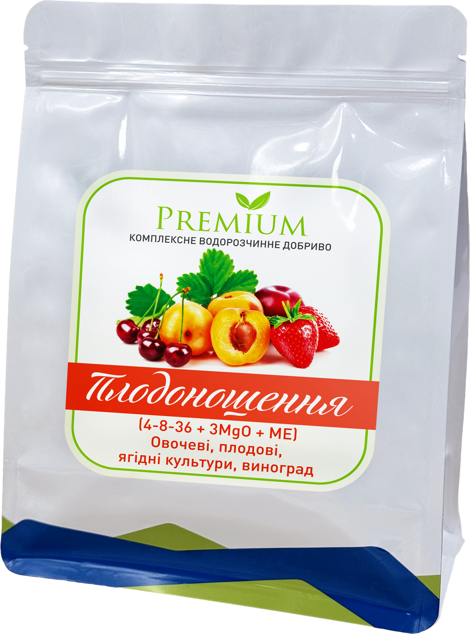 Комплексне добриво Premium Плодоношення 4-8-36 + 3 MgO + МЕ 2 кг