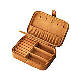 Скринька для біжутерії та прикрас 16 на 11 коричнева з гачками та годівницями