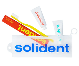 Набір для подорожей помаранчевий Solident Travel Kit Mint & Pineapple