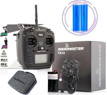 Апаратура керування RadioMaster TX12 MKII ELRS M2 FPV пульт + КЕЙС + акумулятори
