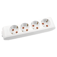 Колодка 4 гнізда з з/к ViKo MULTI-LET для подовжувача із заземленням, колодка 4 гнізда 90114400