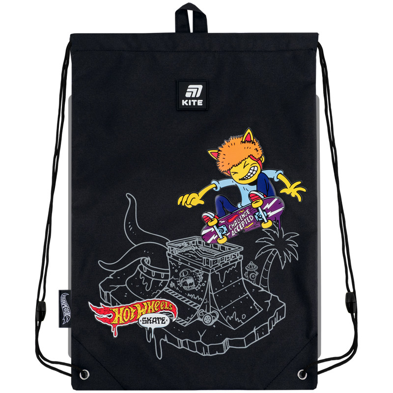 Сумка для взуття Kite Hot Wheels Skate HW25-600M-2  46х33  чорний
