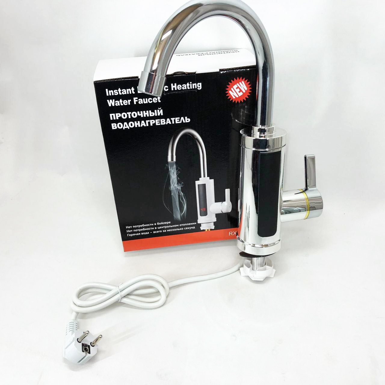 На кухню Delimano, Кран нагрівальний Delimano, Кран з підігрівом для кухні проточний, що нагріває воду RF-95, фото 1