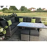 Комплект садових меблів Garden Line MARINNE Сірий ABI3453, фото 6