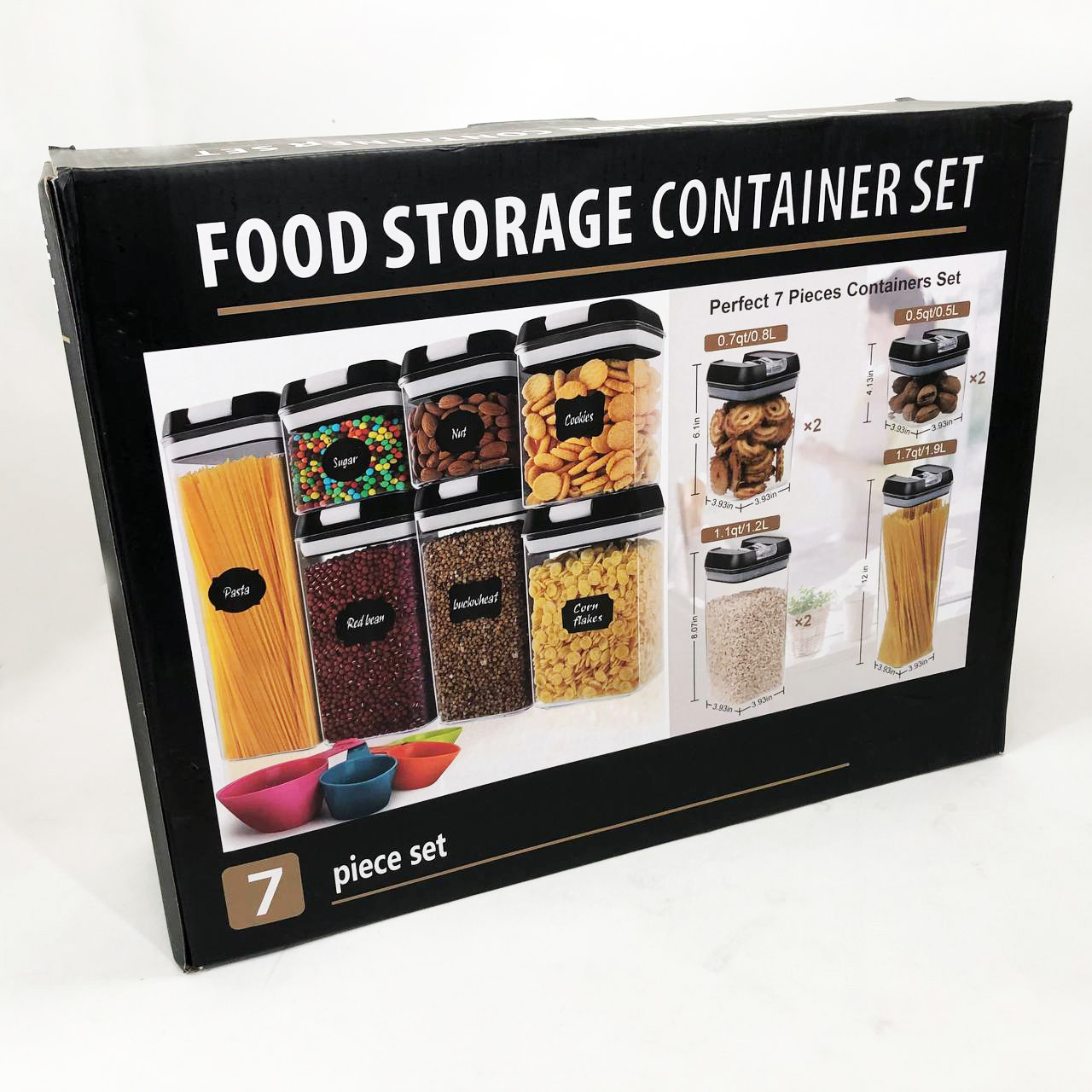 Набір контейнерів для їжі FOOD Storage Container Set на клямках із ущільнювачем із RL-693 7 предметів
