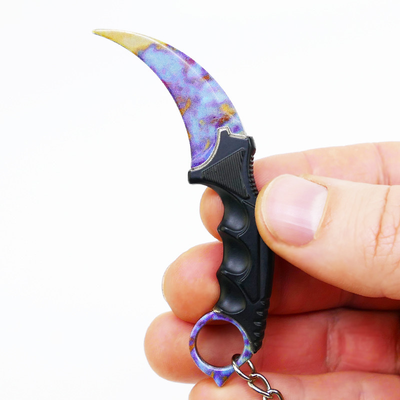 Сувенірний Міні Ніж CS:GO Брелок Керамбіт Counter Strike колір Поверхневе Загартування (01324)