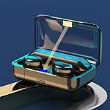 Бездротові навушники з функцією повербанк, 2000 мА·год, TWS BTH-F9-5/Bluetooth навушники, фото 4