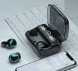 Bluetooth навушники вкладки з кейсом Бездротові вакуумні M10 MDR, фото 4