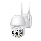 Вулична поворотна Wi-Fi камера A8 V380Pro 4 МП з автовідстеженням, нічним баченням і блоком живлення 12 V 2A, фото 7
