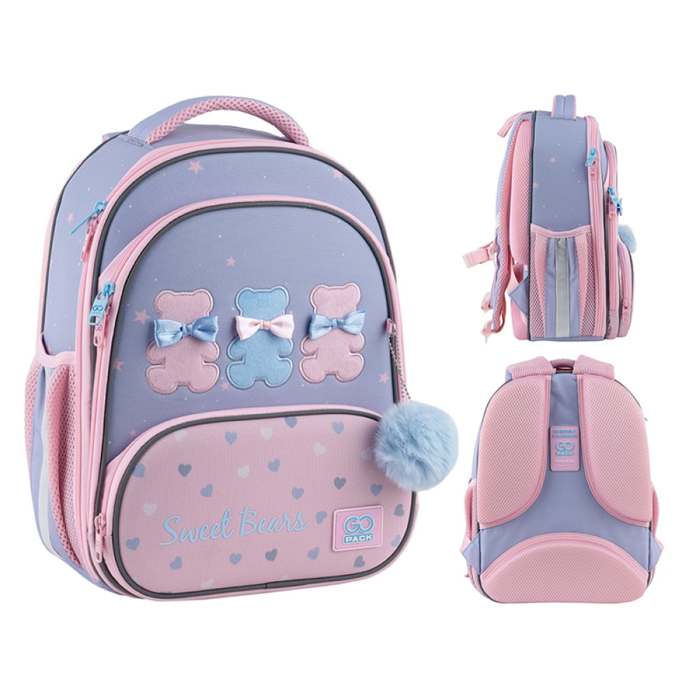 Рюкзак GoPack Education каркасний 597M-2 Lovely Bears 38х28х15 см, 130-145 см