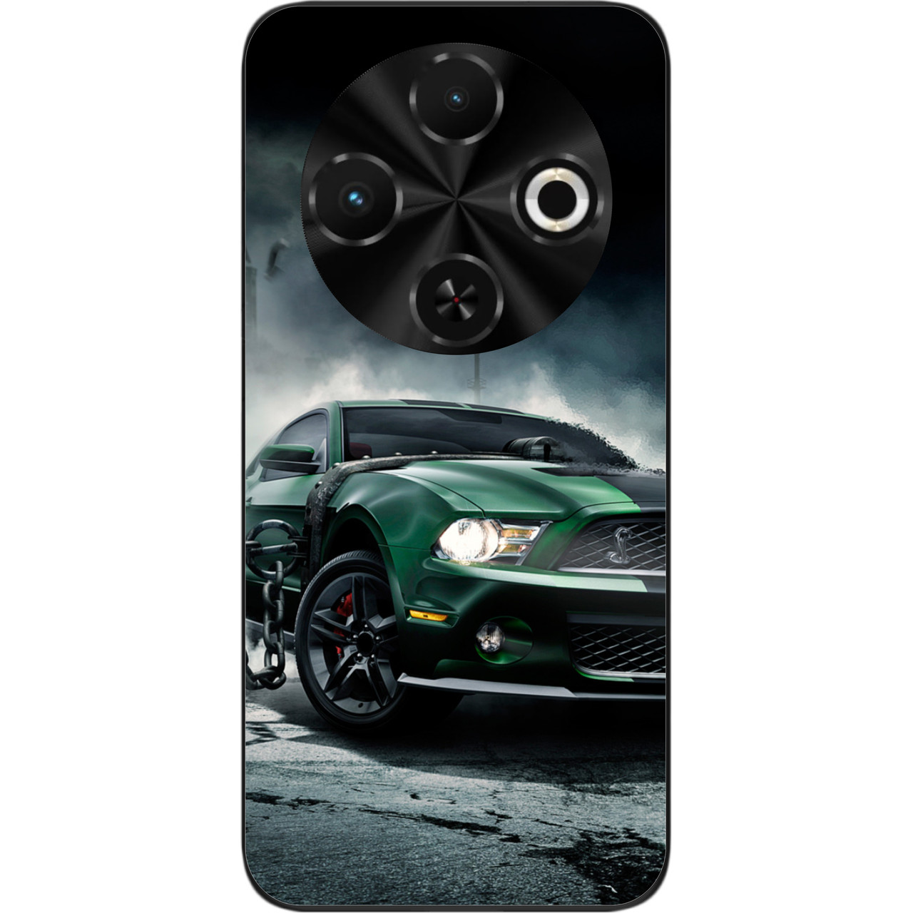 Силіконовий чохол Epik для Tecno Spark 30C 4G (kl5) з картинкою Мустанг
