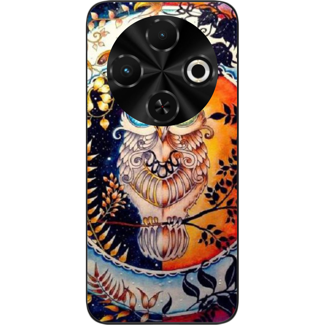 Силіконовий чохол Epik для Tecno Spark 30C 4G (kl5) з картинкою Сова
