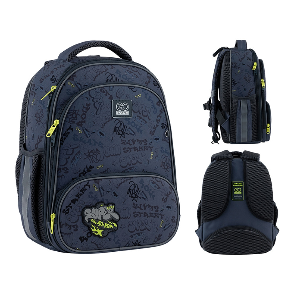 Рюкзак GoPack Education каркасний 597M-4 Super Skater 38х28х15 см, 130-145 см