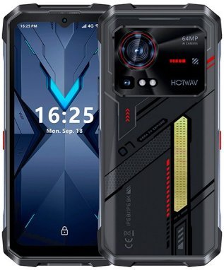 Захищений смартфон HOTWAV Hyper 7 Black 5G 8/256Gb Dimensity 7050 NFC 10800mAh 33W+скло