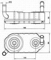 Радіатор оливний на Volkswagen Golf IV (Фольксваген Гольф 4) 1997-- ->2005 Nrf 31004A