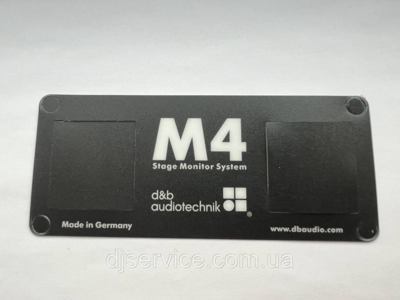 Шильдик, наклейка, логотип 157x66mm на задню стінку колонки D&B AudioTechnik M4