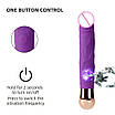 Вагінальний вібратор "Strong trunk", фіолетовий, 10 режимів вібрації, фото 4