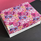 Коробка подарункова "Квіткове сердечко", 260 х 200 х 90 мм, фото 3