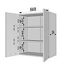 Кухонна шафка з полицями. Шир 600 мм., фото 4