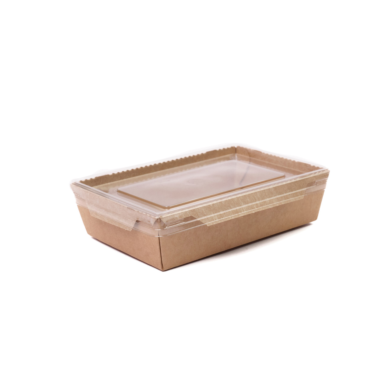 Контейнер крафтовий з кришкою (750мл) 170/120/45мм (50шт.), 5уп/ящ.