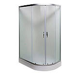 Душова кабіна 120x80x195 Vivia 012L JK New асиметрична ліва низький піддон матове скло розсувні двері, фото 2