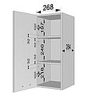 Кухонна шафка з полицями. Шир 300 мм., фото 4