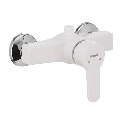 Змішувач для душу Plamix Mario-003 White (без шланга та лійки) (PM0011), фото 1