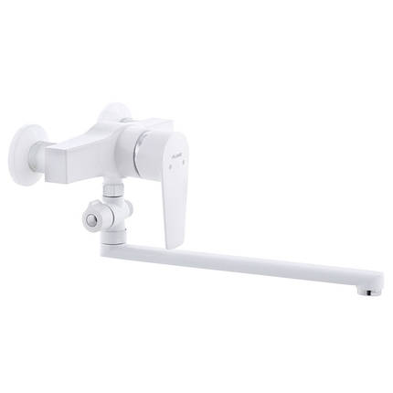 Змішувач для ванни Plamix Oscar-006 White (без шланга та лійки) (PM0559), фото 1