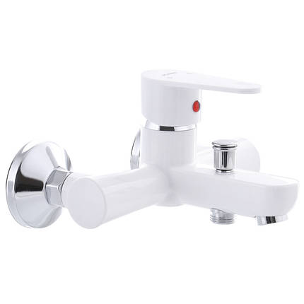 Змішувач для ванни Plamix Vega-009 Білий (без шланга та лійки) (PM0573), фото 1