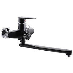 Змішувач для ванни Plamix Oscar-006 Euro Чорний (без шланга та лійки) (PM0600)