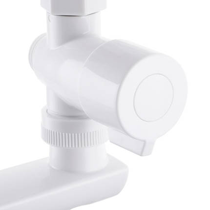 Змішувач для ванни Plamix Mario-006 (W) Білий (без шланга та лійки) (PM0603), фото 3