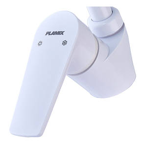 Змішувач для кухні Plamix Oscar-011 White (без підведення) (PM0615), фото 3