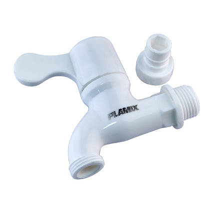 Кран для холодної води PVC (White) Plamix PVS-1/2" (PM0632), фото 3