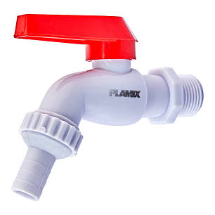 Пивной кран PVC (White+red) Plamix PVI-1/2" (PM0631), фото 3