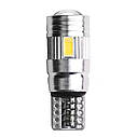 Комплект світлодіодних ламп NAPO LED T10-5630-6smd-Lens W5W T10 колір світіння білий 4 шт, фото 4
