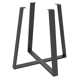 Каркас для столу з металу 750×750 мм, H 730 мм Berg Чорний