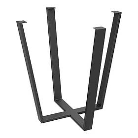 Каркас для столу з металу 750×750 мм, H 730 мм Terra Чорний