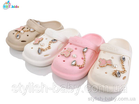 Дитяча колекція літнього взуття. Дитячі крокси 2025 бренда BBT kids оптом (рр. з 30 по 35), фото 1