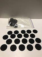 Фетр у кружечках чорний