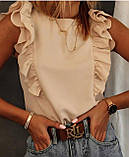 Жіноча блузка супер софт 42-44,46-48,50-52,54-56 жовтий,пудра,ментол, беж, корал, чорний, фото 7