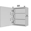 Кухонна шафка з полицями. Шир 600 мм., фото 4