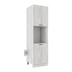 Кухонний пенал з полицями на 2 двері. Шир 600 мм.