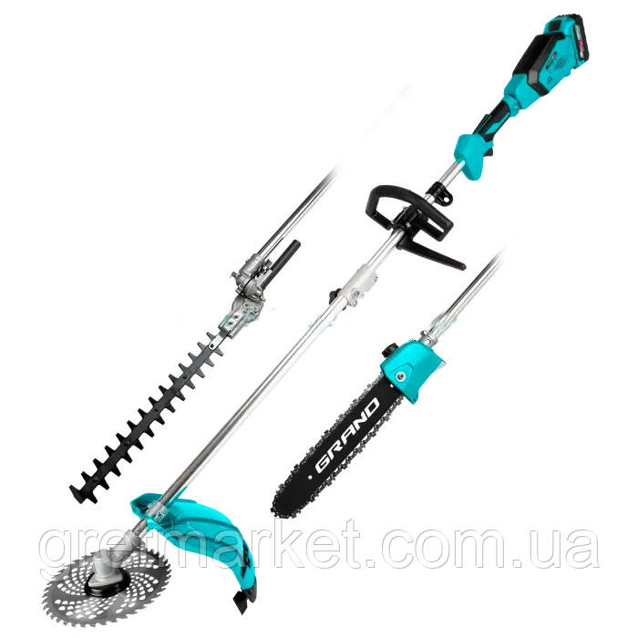 Акумуляторний тример газонний Grand АТГ-20 4в1, фото 1