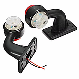 Led габаритний ліхтар занесення для кутового причепа 12-24v двосторонній (157*121*50 мм) 1-шт, фото 6