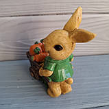 Зайчик із тачкою з мокркою 8 см, фото 4