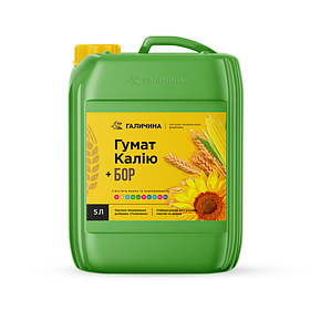 Гумінове добриво Гумат калію + Бор Галичина 5 л