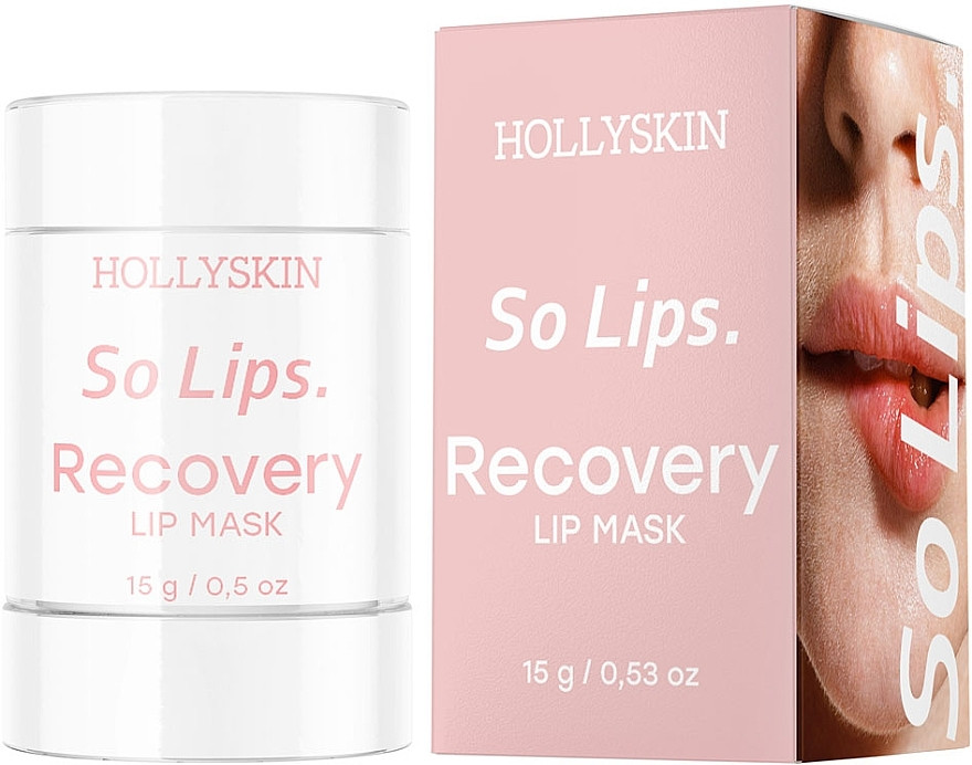 Відновлювальна маска-бальзам для губ Hollyskin So Lips Recovery Lip Mask, фото 1